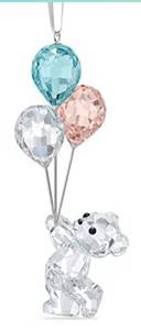 lot 48754 image: SWAROVSKI CRYSTAL BEAR WITH BALLOONS