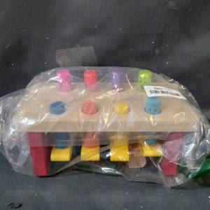 lot 48803 image: WOODEN WHACK EM GAME WITH HAMMER