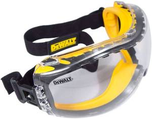 lot 48829 image: DEWALT CONCEALER DUAL MOLD GOGGLE