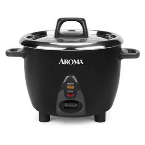 lot 48927 image: Aroma Simply Stainless�� 6-Cup(cooked) Rice Cooker (ARC-753SGB)