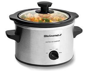 lot 48883 image: EliteGourmet 1.5QT. CAPACITY SLOW COOKER
