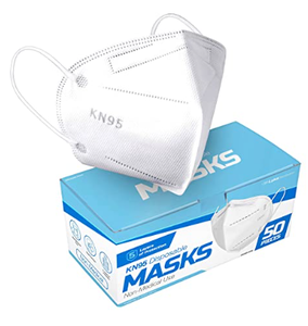 lot 48911 image: Lyka Distribution KN95 Face Masks - 50 Pack - 5 Layer Protection Breathable KN95 Face Mask - Filtration95% with Comfortable Elastic Ear Loop  Non-Woven Polypropylene Fabric