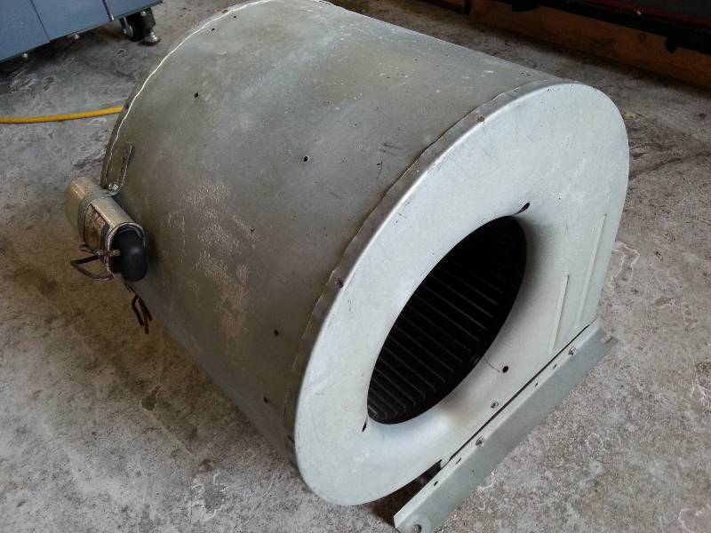 If it's hot in the shop? This powerful Air Handler squirrel cage fan ...