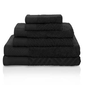 lot 31309 image: Miranda Haus Egyptian cotton 7 piece towel set black