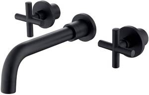 lot 31426 image: rbrohanti wall mount bathroom sink faucet MATTE BLACK