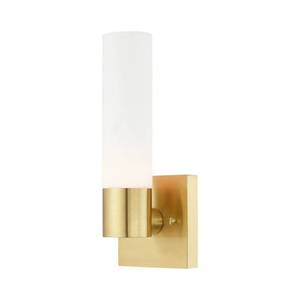 lot 31430 image: Livex Lighting 10101 Aero 1 Light 11 Tall Bathroom Sconce