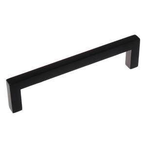 lot 31443 image: GlideRite 5-inch Matte Black Solid Square Bar Pull Handle (Pack of 10)