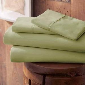 lot 31312 image: FULL SIZE Superior Egyptian cotton sheet set 1200 TC SAGE
