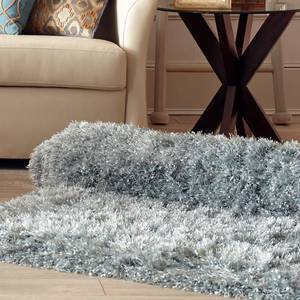 lot 31440 image: My Magic carpet machine washable area rug LIGHT BLUE (2 X 7)