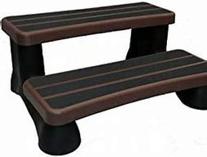 lot 31454 image: Diamond Series Plus hot tub steps ESPRESSOBLACK