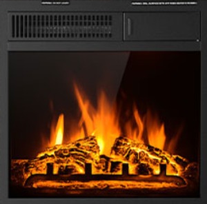 lot 31473 image: Electric fireplace model F18V66L (18 X 17)