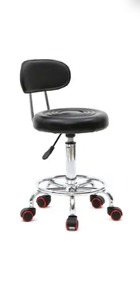 lot 31455 image: Adjustable Hydraulic Swivel Stool beauty chair BLACK
