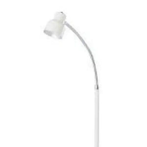 lot 32103 image: Floor Lamp with Adjustable and Bendable Gooseneck, White, 48��