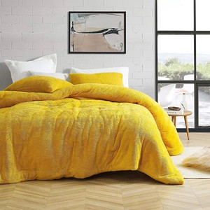 lot 32107 image: KING SIZE Coma Inducer Ochre Oversized Teddy Bear Comforter Retail$117.99