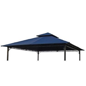 lot 32122 image: International Caravan St. Kitts 9.66-Foot Replacement Gazebo Canopy Blue