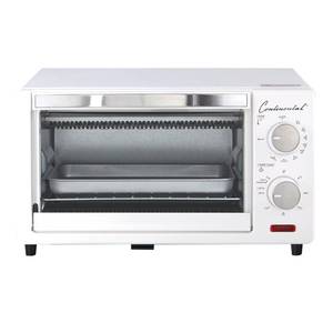 lot 32124 image: Continental Electric Toaster Oven, 60 Minute Timer, White