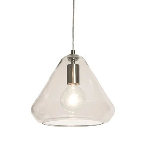 lot 32163 image: Aspects Armitage 1-light Satin Nickel Pendant - Clear - 8 inches high x 10 inches wide