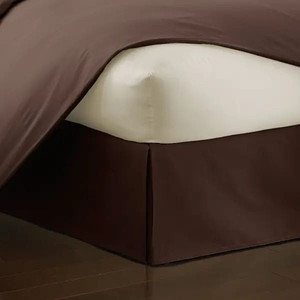 lot 32195 image: Hotel Collection 18-inch Drop Tailored Bedskirt - Full BROWN