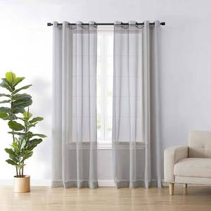lot 32196 image: Arm and Hammer Curtain Fresh Odor-Neutralizing Curtain Panel Pair -84x59 LIGHT GRAY