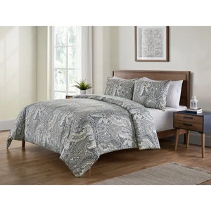 lot 32197 image: VCNY Palila Duvet Set - greywhiteblack - KingFull