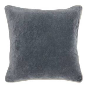 lot 32203 image: Heirloom Velvet Stone Gray Pillow - 18W x 18H