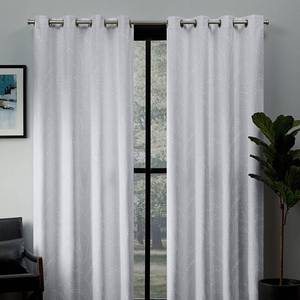lot 32215 image: ATI Home Kilberry Woven Blackout Grommet Top Curtain Panel Pair - 52x96