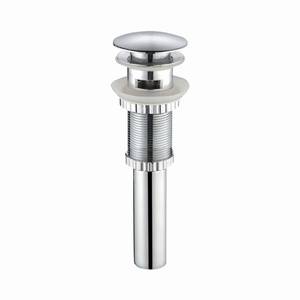 lot 32218 image: KRAUS PU-11 Pop-Up Drain w Overflow, Bathroom Sink, Chrome, Nickel