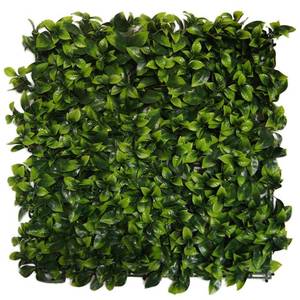 lot 32243 image: IndoorOutdoor Cancun Flowering Artificial Foliage Wall Panels - Green Retail$78.48 (20 X 20 X 1) 3 PANELS