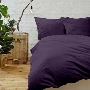 lot 32249 image: Duvet Cover Set Super Soft Egyptian Comfort 1800 Count 3 Piece for Comforter - King - Cal King - Eggplant