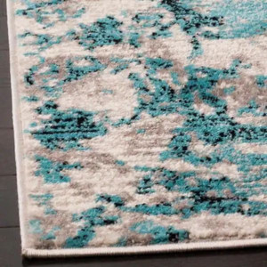 lot 32268 image: Skyler BlueIvory (2 X 4) Abstract Area Rug