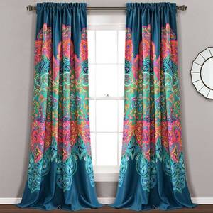 lot 31358 image: Lush Decor Boho Chic Room Darkening Window Curtain Panel Pair Retail$80.84