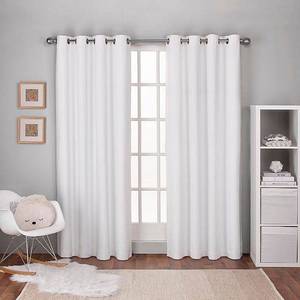 lot 31374 image: Kids Textured Linen Thermal Grommet Top Curtain Panels by Exclusive Home