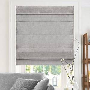 lot 31375 image: Chicology Belgian Denim Cordless Roman Shades (23 X 64)