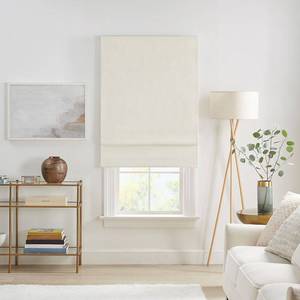 lot 31381 image: 64x33 Drew 100% Total Blackout Cordless Roman Blind and Shade Ivory - Eclipse