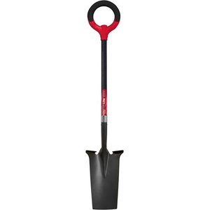 lot 31404 image: Radius Garden 25111 Pro-Lite Carbon Steel Spade, Red