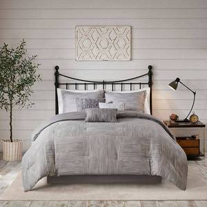 lot 31515 image: Madison Park Walter Queen 7-Pc. Printed Seersucker Comforter Set Bedding