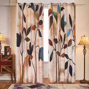 lot 31387 image: 2 Subrtex Printed panels blackout curtains (52 X 84)