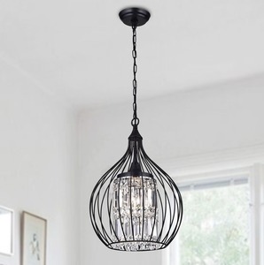 lot 31399 image: Acatia 3-light Black Foyer Pendant Black Finish Retail$188.49
