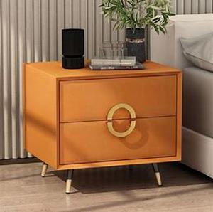 lot 31400 image: modern luxury 2 drawers bedroom night stand