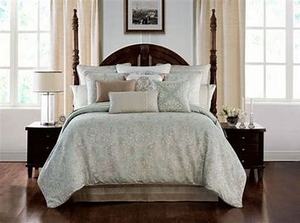 lot 31498 image: KING SIZE Waterford Paltrow 4PC Comforter Set Retail$289.99