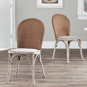 lot 32297 image: Kioni 19h Rattan Side Chair (Set Of 2)
