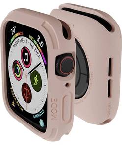 lot 4916 image: elkson Apple Watch 6 SE 5 4 case 44mm iwatch Quattro Series Bumper Cases Protection Compatible with Apple Watch Durable Military Grade Pink TPU Flexible Shock Proof Resist