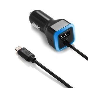 lot 4924 image: iPhone Car Charger, Apple MFI Certified Car Charger for iPhone 13, 12, 11, X, XR, XS, Pro, 8 Plus, 7 Plus. 6S Plus, 6 Plus, SE, 12 Pro Max, iPad Pro, Air 2, Mini 4 with Extra USB Port