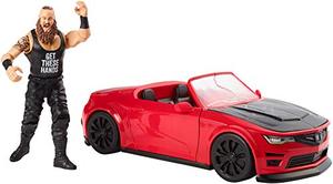 lot 4957 image: WWE Wrekkin Slam Mobile Vehicle with 10 Breakaway Pieces (Easy Reassembly), Opening Doors, Opening Trunk (Stores Accessories) & Braun Strowman 6-inch Action Figure Amazon Exclusive