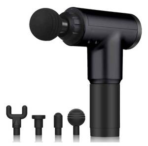 lot 3249 image: Massage Gun, Percussion Massage Device Cordless Handheld Vibration Deep Tissue Muscle Massager Gun, Super Quiet Brushless Motor, with 4 Massage Heads and 6 Adjustable Speed, Black
