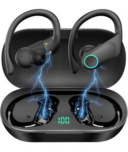 lot 3257 image: Bluetooth 5.1 Wireless Earbuds BassPal Sports Bluetooth Earbuds in Ear Headphones IPx7 Waterproof Wireless Earphones with Microphone for iPhone Android