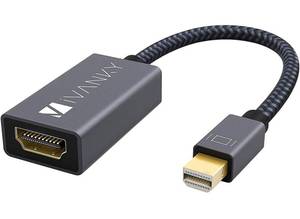lot 3258 image: iVANKY Mini DisplayPort to HDMI Adapter, Mini DP(Thunderbolt) to HDMI Adapter, Gold-Plated Braided,Compatible with MacBook AirPro, Microsoft Surface ProDock, Monitor, Projector and More