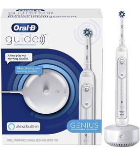 lot 3277 image: Oral-B Guide White Electric Toothbrush Smart Brushing System Alexa Built in