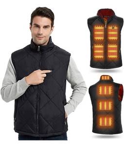 lot 3286 image: Heated Vest for Men Women Winter Warm Outdoor USB Charging Electric Heating Vest 8 Heated Zones (Battery Not Included) Black Size Medium