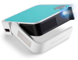 lot 3293 image: ViewSonic M1 Mini Ultra Portable LED Projector with Auto Keystone, JBL Speaker, HDMI, USB, Stream Netflix with Dongle